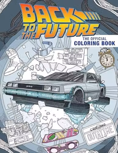 Insight Editions Back to the Future Official Adult Colouring Book
