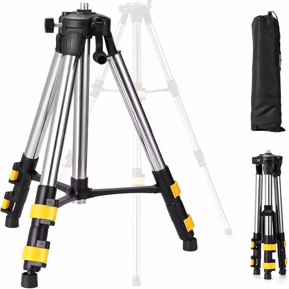 EONLION Stainless Steel Laser Level Tripod in Silver – 2