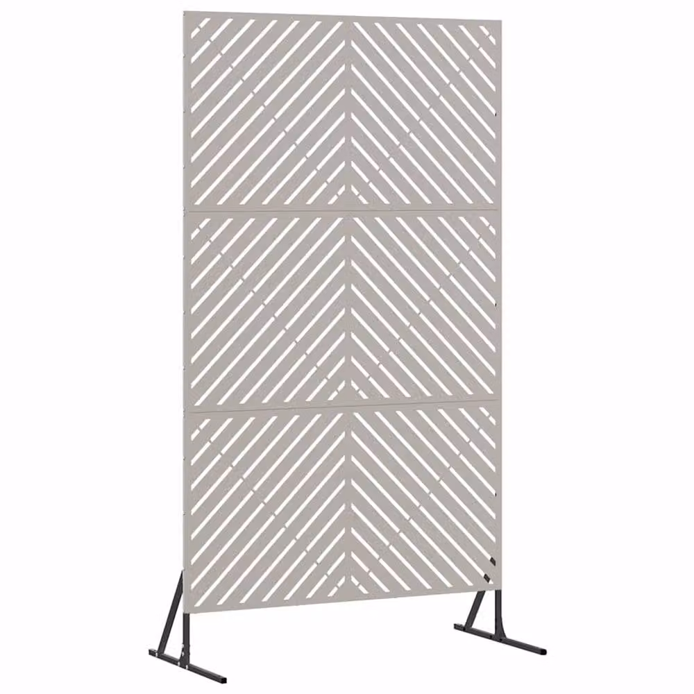 Berkfield Home Rectangular Stainless Steel Fence Panels in Brown, W: 100 cm, H: 180 cm, D: 50 cm – 4