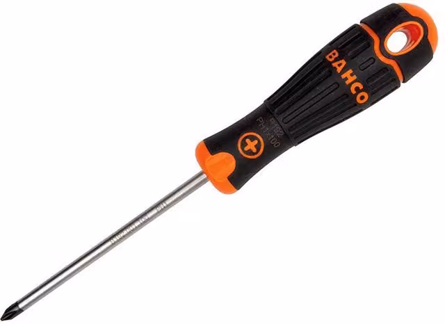 Bahco Phillips Tip PH2 Manual Screwdriver, Black, 300 mm