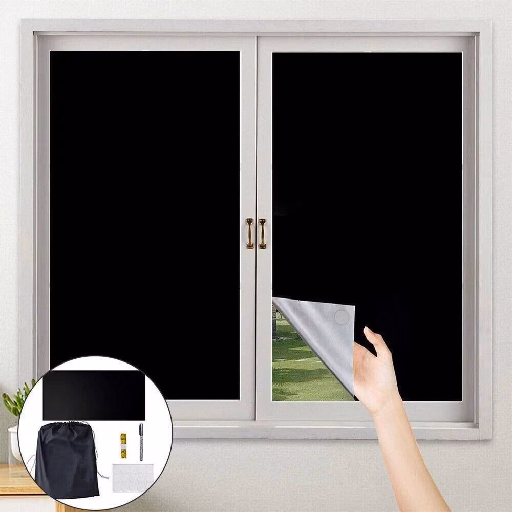 NESTLUNE Blackout Window Blind, Thermal Insulated and UV Resistant, Black – 2