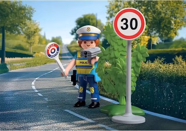 Playmobil Police with Radar, Blue