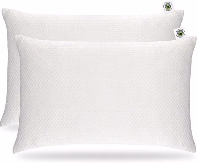 Martian Made Bamboo Waterproof Pillow Protectors, 2 Pack, White, W/D/H: 50 x 75 cm – 1