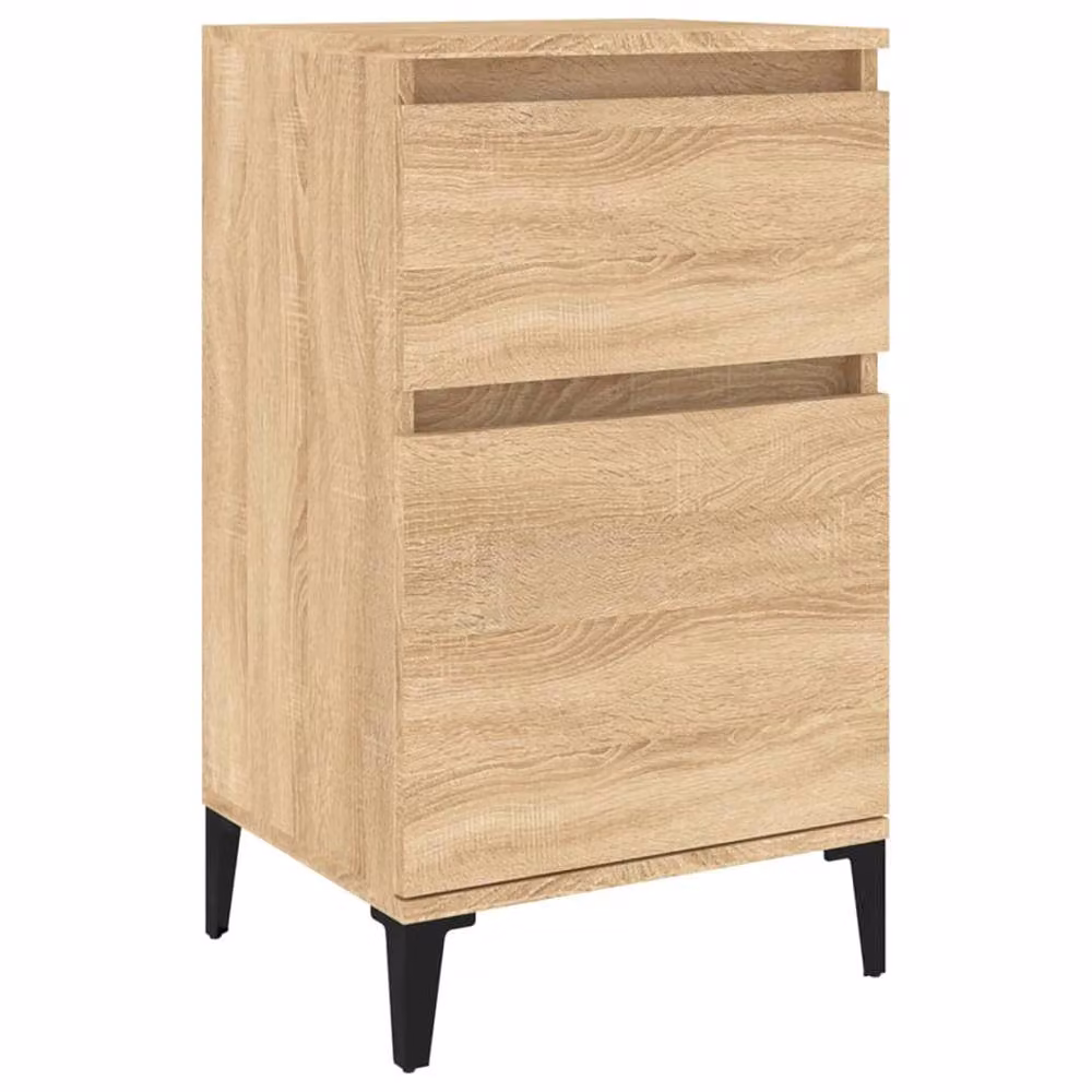 Berkfield Home Elegant Bedside Cabinet in Sonoma Oak, Light Brown, W/D/H: 40 x 35 x 70 cm – 2