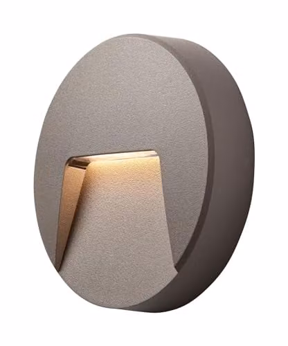 Netlighting Severus CCT Outdoor Surface Mounted 3W LED Wall Light, Grey, IP65