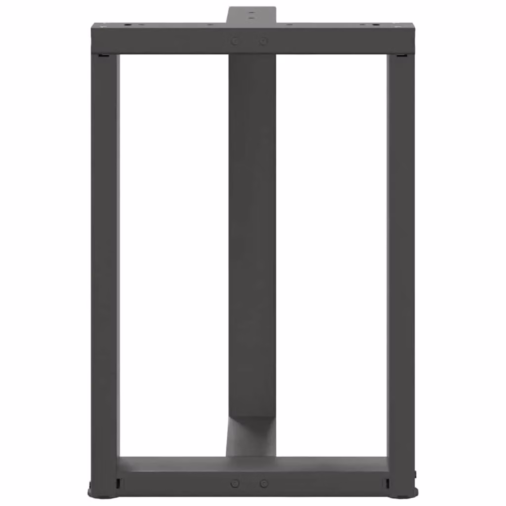 Berkfield Home T-Shaped Dining Table Legs, 2 Piece Steel Set in Anthracite and Black, W: 60 cm, D: 35 cm, H: 72-73 cm – 4