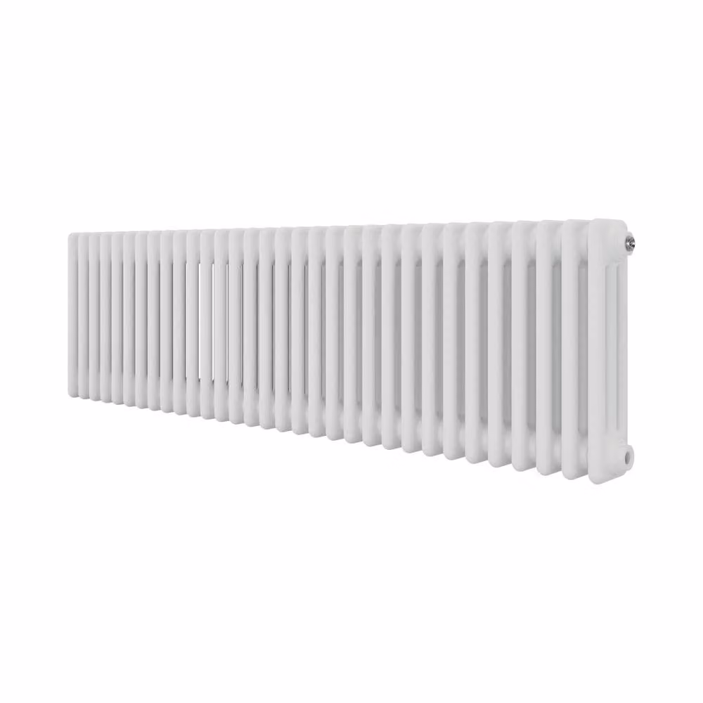 Agadon Kylo 3 Column Radiator in White, H: 180 cm, W: 29 cm, D: 2.9 cm – 2