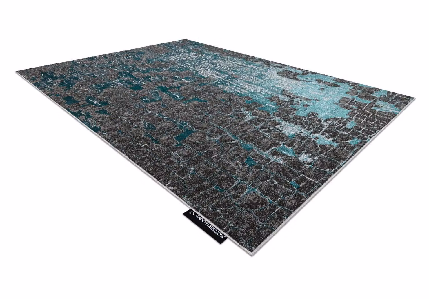 RugsX De Luxe Abstract Rectangular Rug in Green and Multicolour, W: 140 cm, D: 190 cm – 3