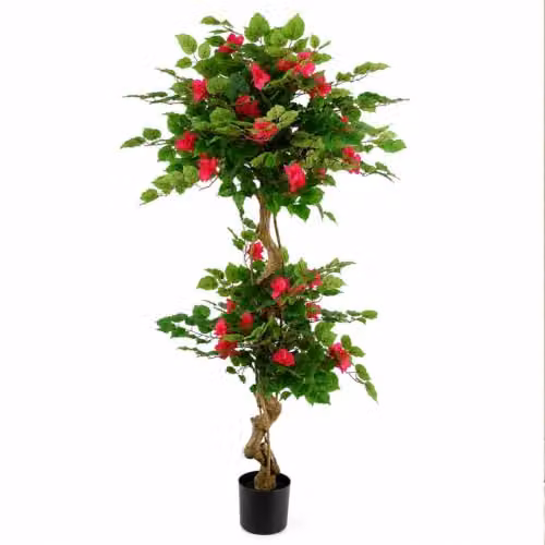 Leaf Design UK Pink Silk Bougainvillea Artificial Japanese Style Tree, Height: 150 cm – 3