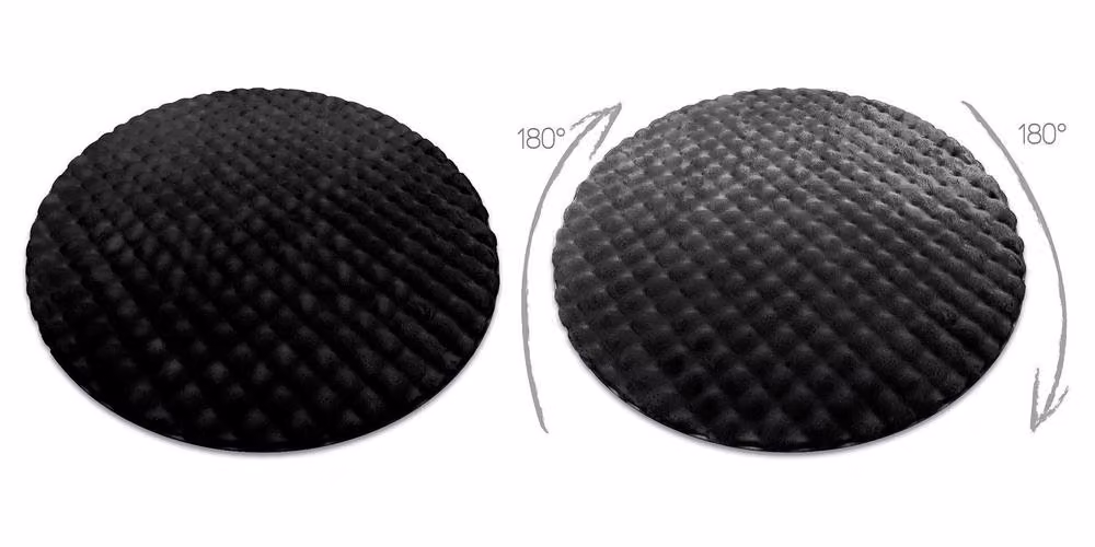 RugsX Bubble Rug in Black, Round, Diameter: 200 cm – 2