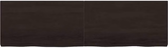 Berkfield Home Charcoal Oak Table Top, W/D/H: 180 x 50 x 2-6 cm, Dark Grey