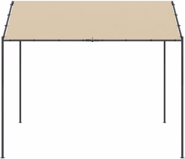 Berkfield Home Spacious Canopy Tent in Beige, W: 300 cm, D: 300 cm, H: 250 cm, Steel and Polyester