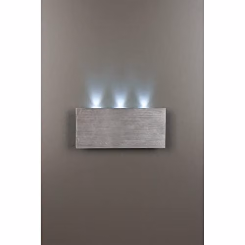 Netlighting Linea Verdace 3 Light LED Wall Uplight in Grey Aluminium