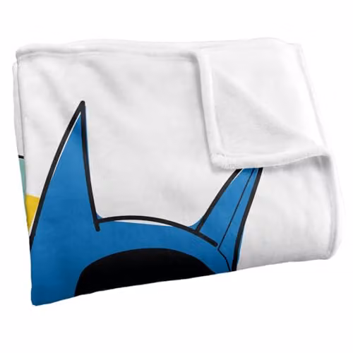 Warner Bros. Batman Pow Portrait Super Soft Fleece Throw Blanket, Multicolour, W: 152.4 cm x L: 152.4 cm – 2