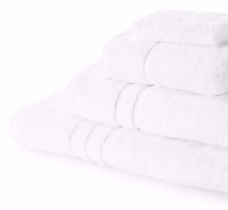 Absolute Home Textiles Pack of 12 White Fluffy Egyptian Cotton Terry Face Cloths, 600 GSM