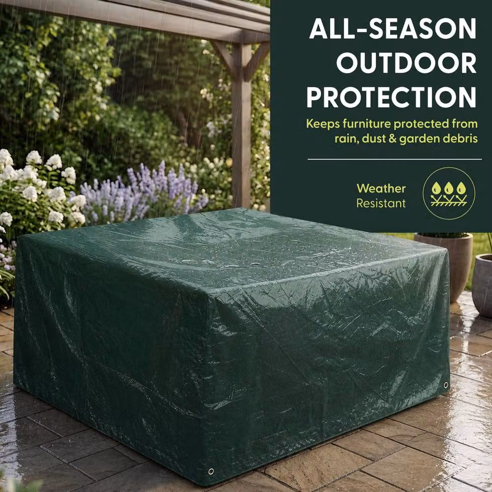 Keplin Waterproof Green Garden Bench Cover, W/D/H: 125 x 125 x 71 cm – 2