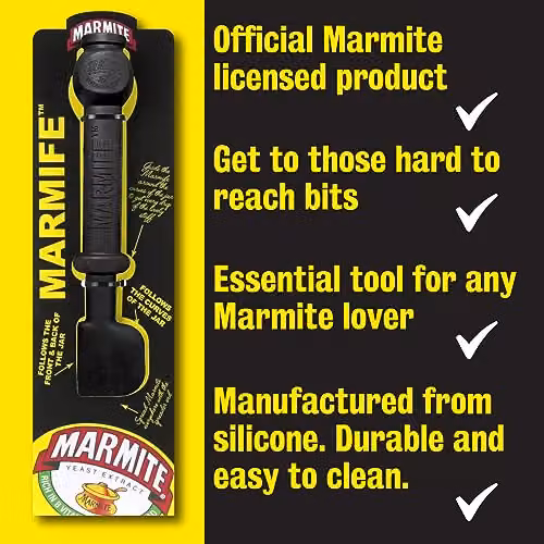 Kimm & Miller Marmife Knife Spreader and Jar Scraper Tool in Black Silicone – 3