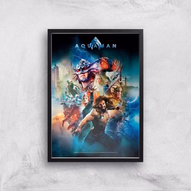 DC Comics Aquaman Multicolour Giclee Art Paper Poster, Size: A2