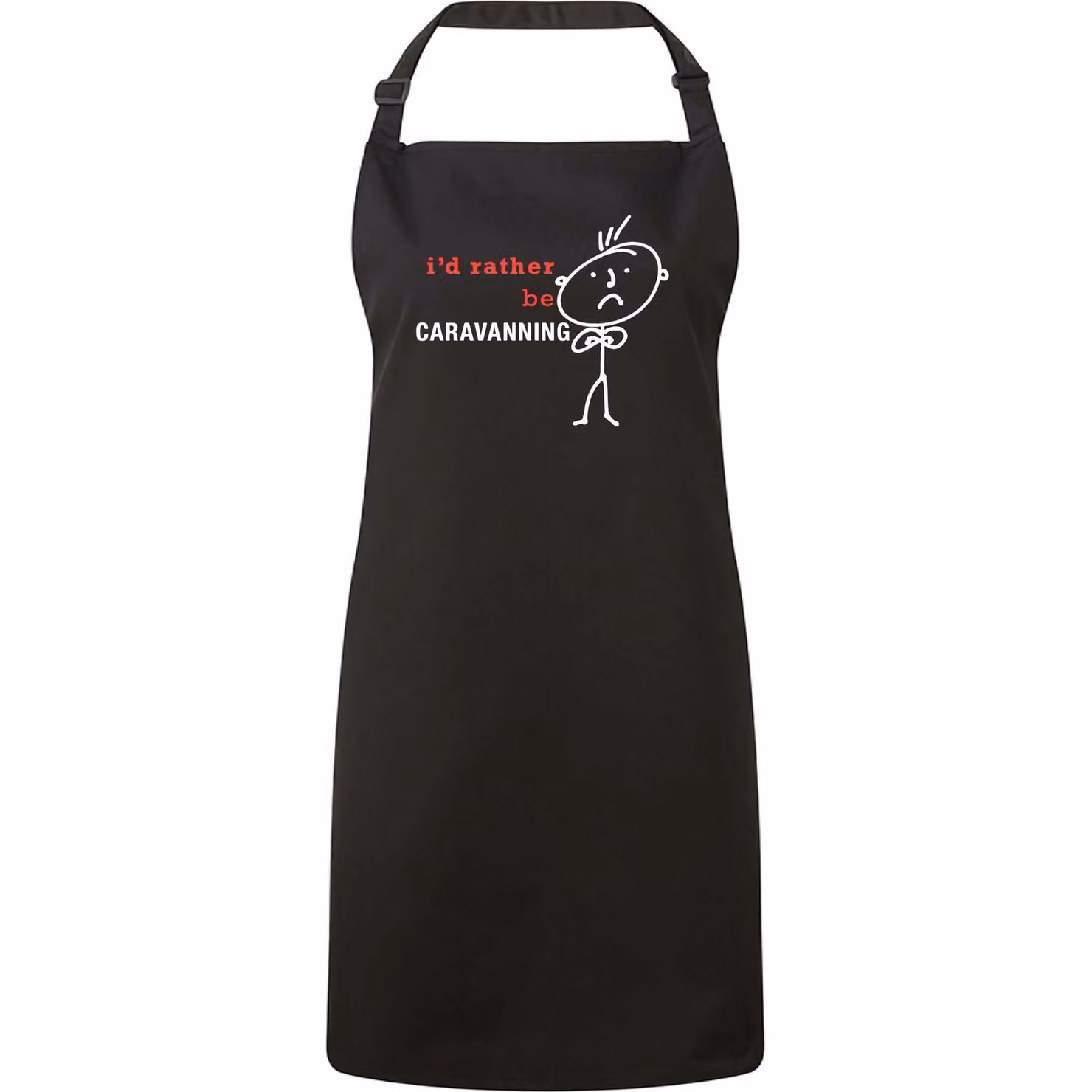 60 Second Makeover I'd Rather Be Caravanning Black Apron – 2