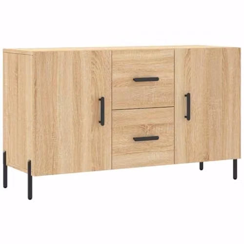 vidaXL Modern Sideboard in Sonoma Oak, W/D/H: 100 x 36 x 60 cm