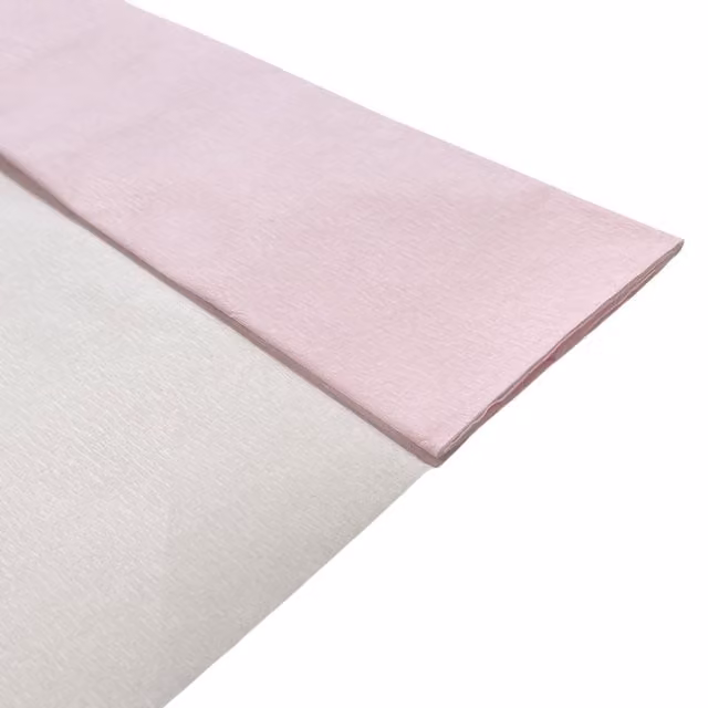 Janrax Pack of 10 Baby Pink Crepe Paper Sheets, 17GSM, W: 50 cm, L: 2 m