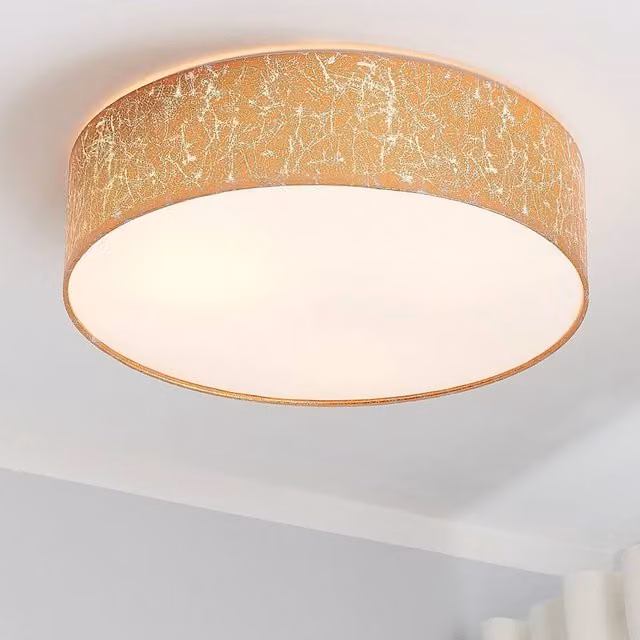 Wyld and Coco Flush Ceiling Lamp in Silver and Copper, Height: 45 cm