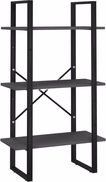 Berkfield Home Grey Freestanding Open Back Storage Shelf, W/D/H: 60 x 30 x 105 cm – 1