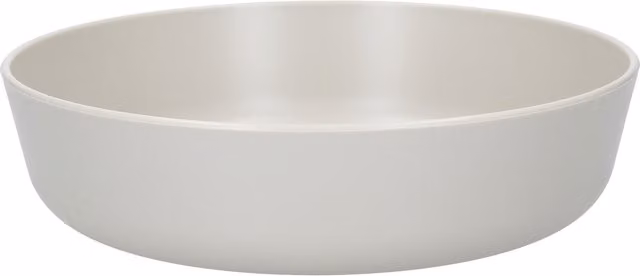 Mikasa Summer Set of 4 Recycled Plastic Shallow Bowls, 18 cm, Assorted Green, Grey and White