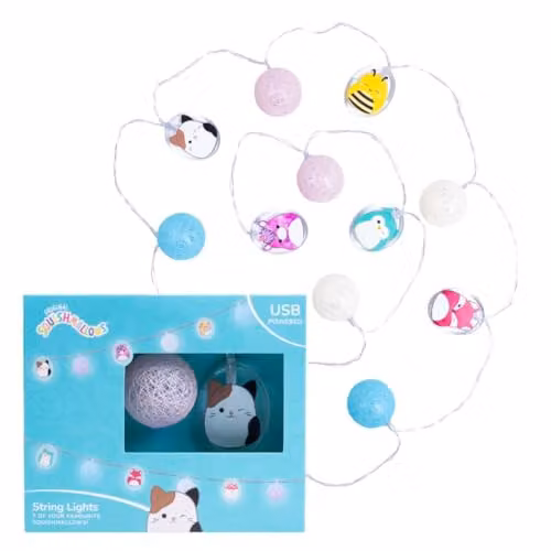 Fizz Creations Squishmallows USB Powered Multicolour LED String Lights