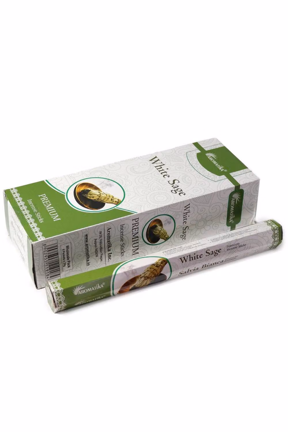 KDMD Aromatika White Sage Charcoal-Free Hexagonal Incense Sticks in Brown – 2