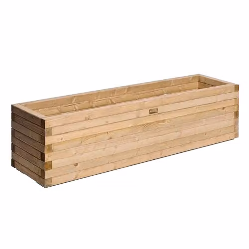 Rowlinson Premier Patio Trough Planter in Brown, W: 150 cm, D: 40 cm, H: 37 cm – 4