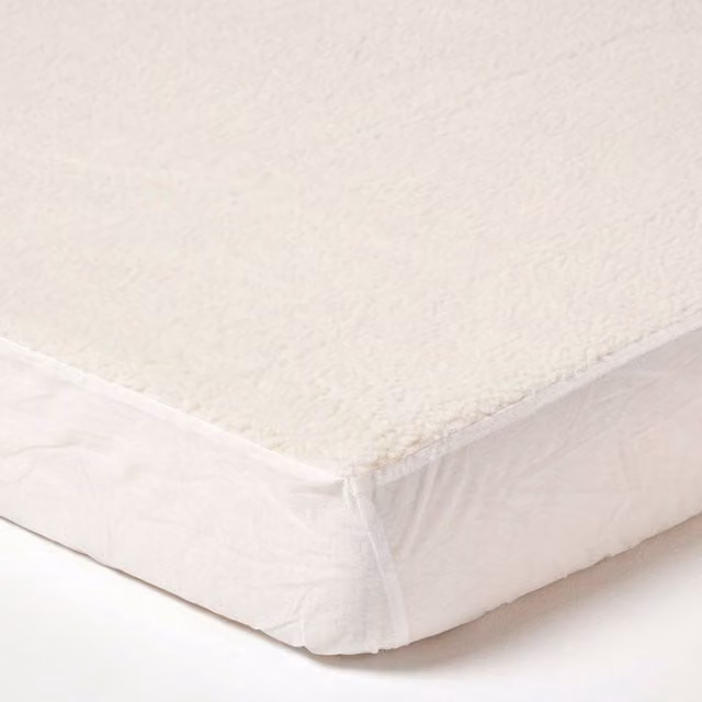 Homescapes Deep Fitted Fleece Underblanket in Beige, 200 x 200 cm