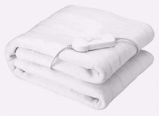 Marco Paul Electric Heated Blanket, White, W/D/H: 160 x 200 cm