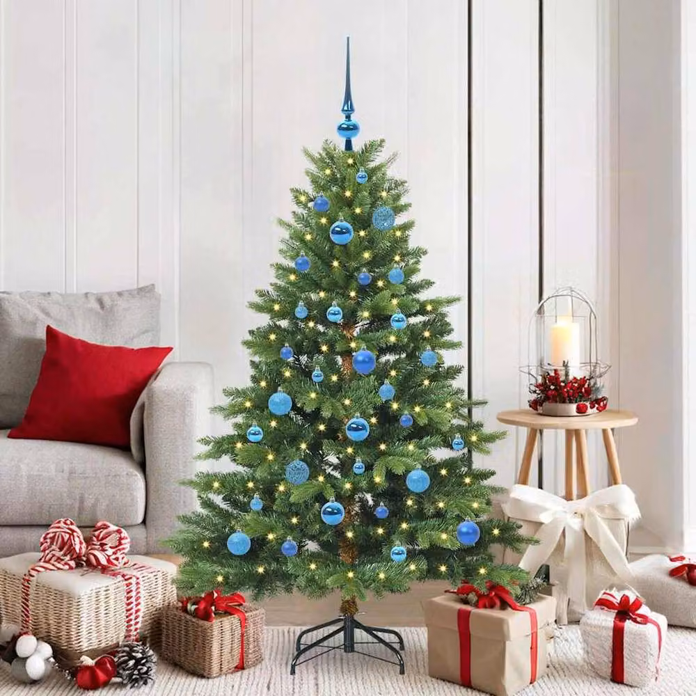Berkfield Home Beautiful Green Artificial Christmas Tree with 150 LEDs, Height: 150 cm – 2