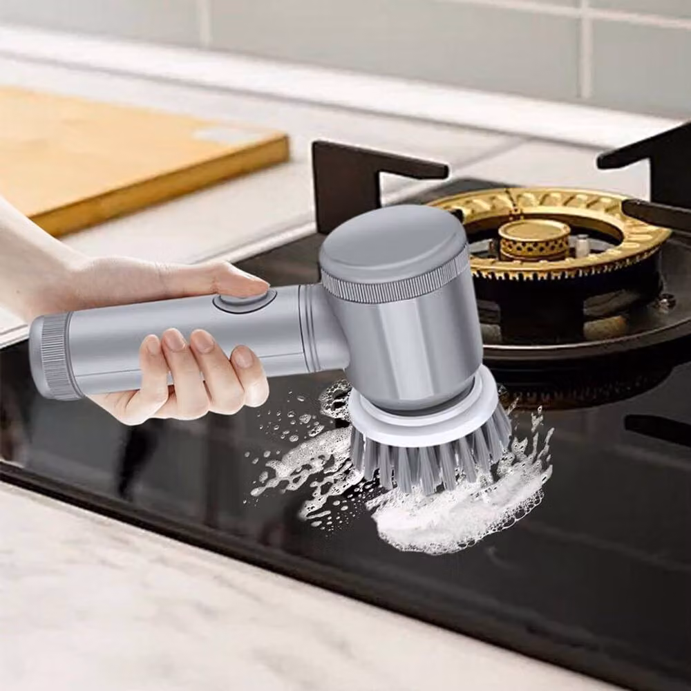 EONLION Electric Spin Scrubber Cleaning Brush in Silver – 3