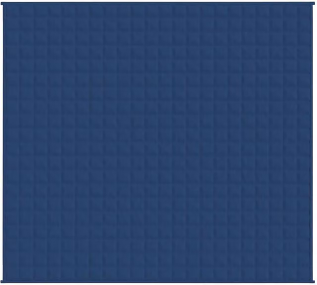 Berkfield Home Blue Weighted Blanket for Adults, W: 220 cm, D: 240 cm, 11 kg