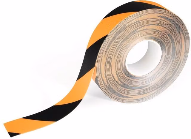 Dural Slip-Resistant Marking Tape in Yellow and Black, W: 5 cm, L: 30 m