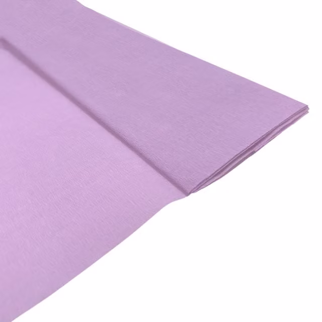Janrax Pack of 10 Light Purple Crepe Paper Sheets, 17GSM, 50cm x 2m