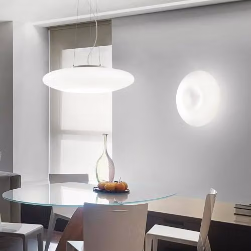 Netlighting Glory 5 Light Adjustable Ceiling Lamp in White and Silver with Glass and Metal Finish – 2