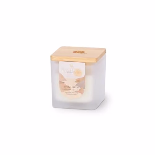 Heart & Home Restore Small Soy Blend Candle, Joyful Glow, White – 1