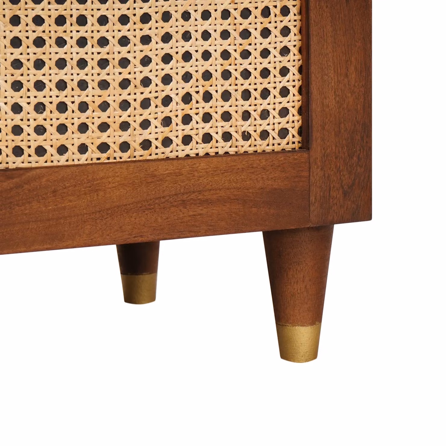 Berkfield Home Set of 2 Rustic Mango Wood Bedside Tables, Brown/Multicolour, W/D/H: 40 x 33.5 x 46 cm – 6