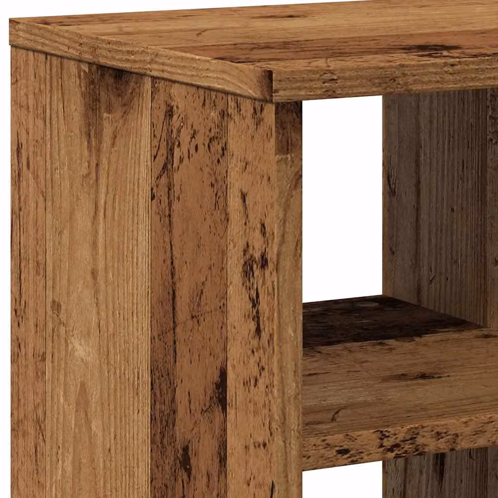 Berkfield Home Old Wood Side Table in Brown, W/D/H: 50 x 30 x 50 cm – 7