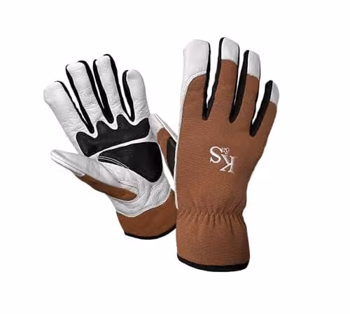 Kent & Stowe KS Surefit All Jobs Gloves, Large, Black and White