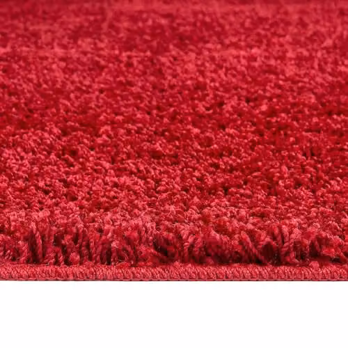 My Mat Red Round Non-Slip Washable Shaggy Pile Rug, Diameter: 100 cm – 3