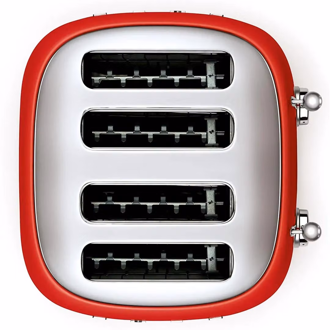 Smeg TSF03 and KLF03 4-Slice Toaster and Kettle Set in Red – 2