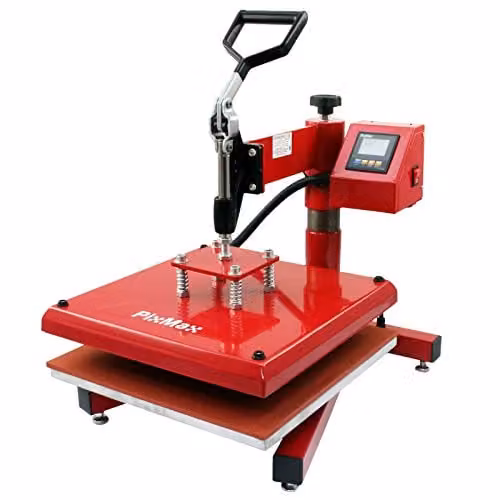 PixMax Heat Press Swing 38cm Sublimation Transfer and Vinyl Cutter Printing Bundle with SignCut Pro Software