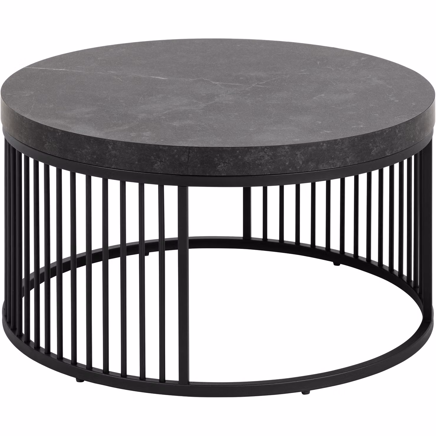 Furniture To Go Strington Round Coffee Table in Matt Black – 2