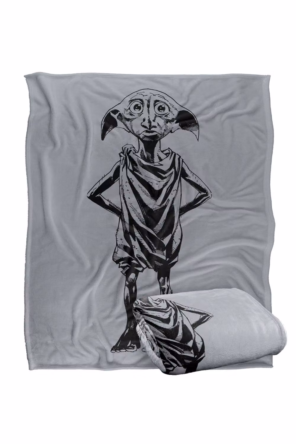 Warner Bros. Harry Potter Dobby Extra Large Fluffy Polyester Throw Blanket in Grey and Multicolour – 2
