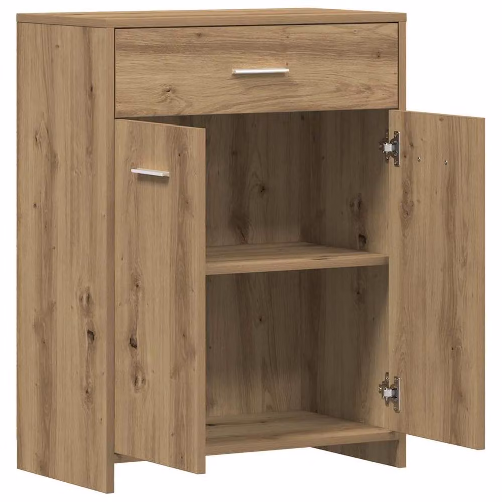 Berkfield Home Classic Artisan Oak Bathroom Cabinet in Brown, W/D/H: 60 x 33 x 80 cm – 3