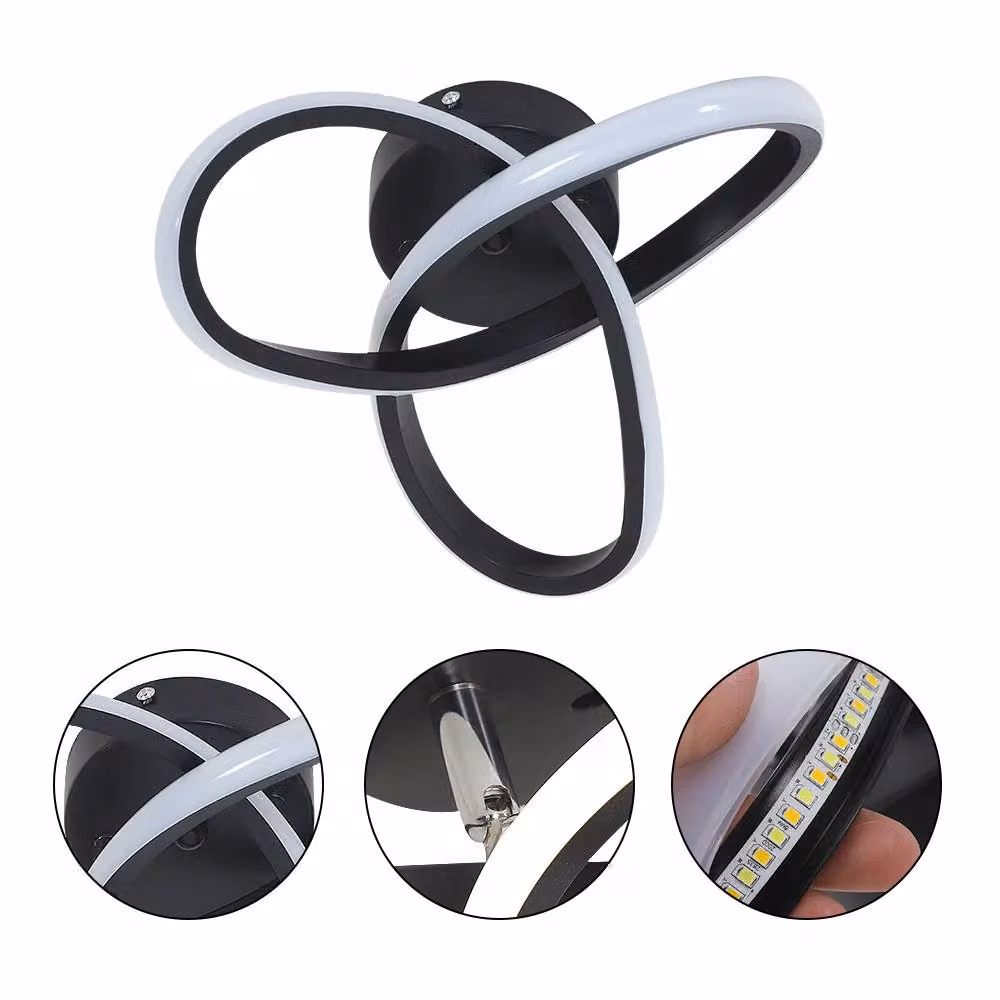 Pheashine Black Round Dimmable LED Ceiling Light, 25 cm Diameter, 20W, 2200LM, 3000K-6500K – 2